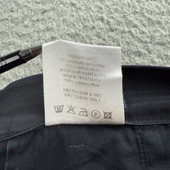 Lanvin Pants Mens Euro 46 Small S Navy Blue Ankle Zip Skinny Fit Biker Moto 1 - Picture 9 of 10